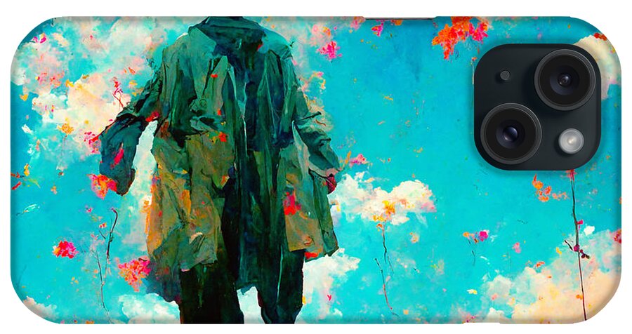 Trenchcoats iPhone Case featuring the digital art Trenchcoats #1 by Craig Boehman