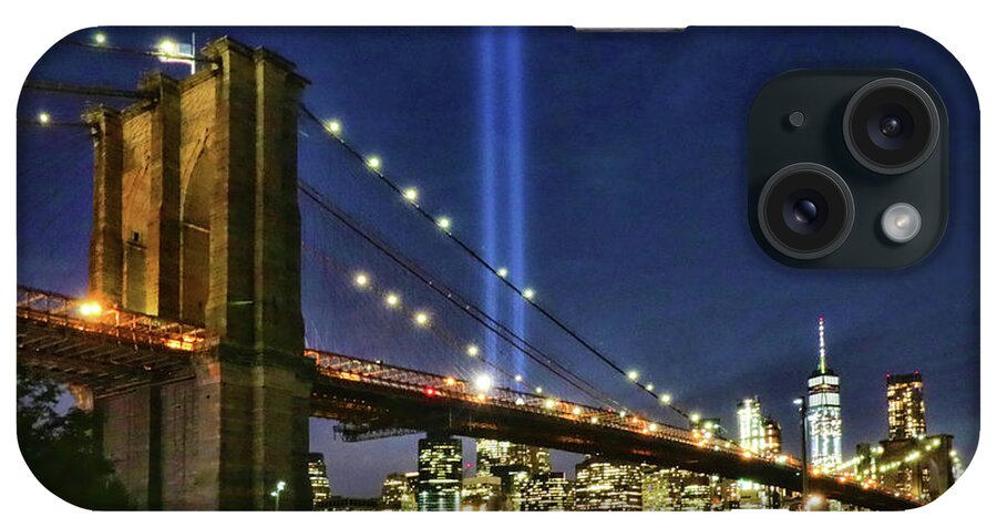 Tribute In Light iPhone Case featuring the photograph Tribute in Light # 1 by Allen Beatty