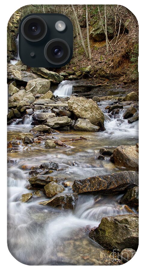 Triple Falls iPhone Case featuring the photograph Triple Falls On Bruce Creek 20 by Phil Perkins