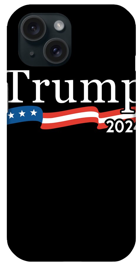 Cool iPhone Case featuring the digital art Trump 2024 For President by Flippin Sweet Gear