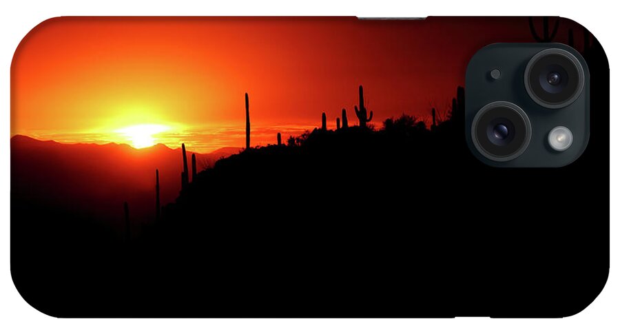 Arizona iPhone Case featuring the photograph Tucson Sunset by Lens Art Photography By Larry Trager