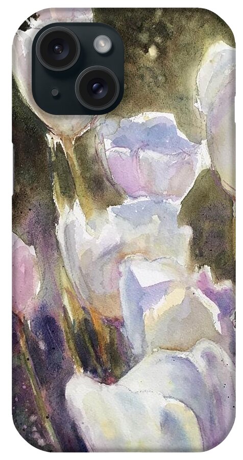 Flower iPhone Case featuring the painting Tulip Dreams by Judith Levins