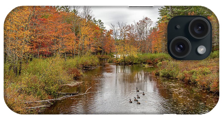 River iPhone Case featuring the photograph Tully River Royalston MA in Autumn 1 by Michael Saunders