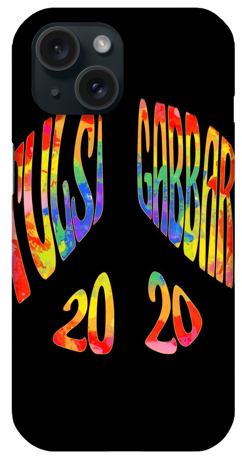 Cool iPhone Case featuring the digital art Tulsi Gabbard 2020 Peace Sign by Flippin Sweet Gear
