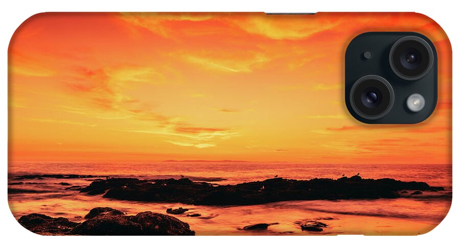 Dramatic iPhone Case featuring the photograph Turn up the heat Seascape by Abigail Diane Photography