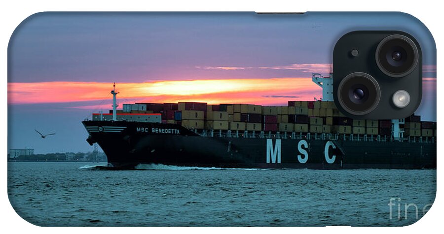 Msc iPhone Case featuring the photograph Twilight Departure - Charleston by Dale Powell