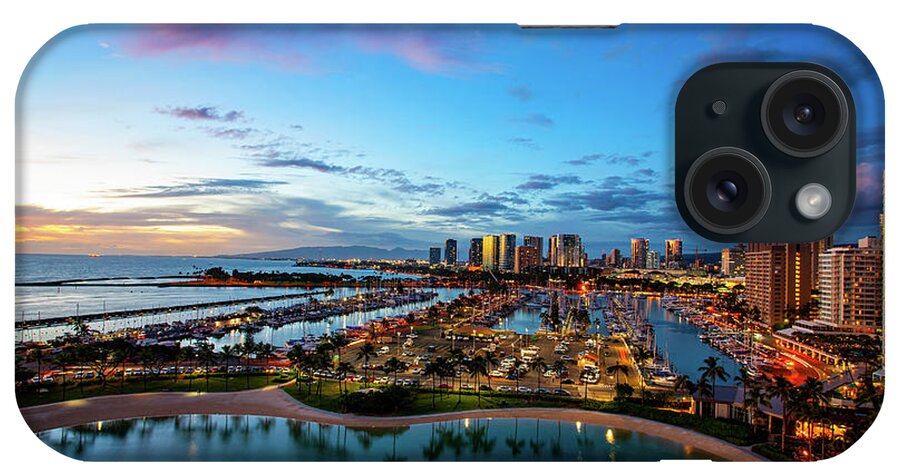 Hawaii iPhone Case featuring the photograph Twilight Waikiki by Anthony Jones
