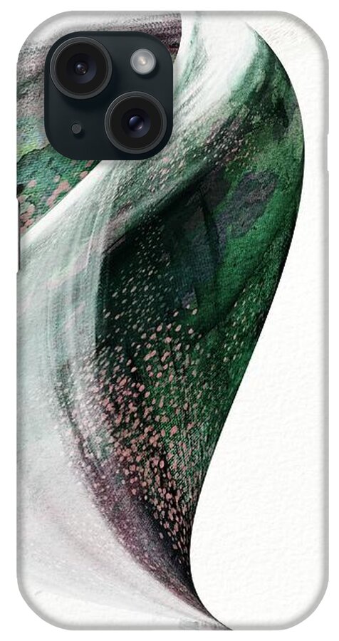 Minimal iPhone Case featuring the digital art Twist Abstract Painting by Itsonlythemoon