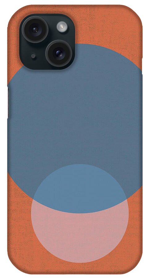 Circles iPhone Case featuring the digital art Two Circles Abstract by Eena Bo