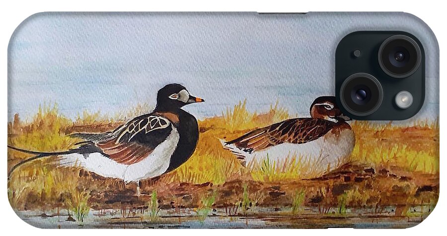 Ducks iPhone Case featuring the painting Serenity by Carolina Prieto Moreno