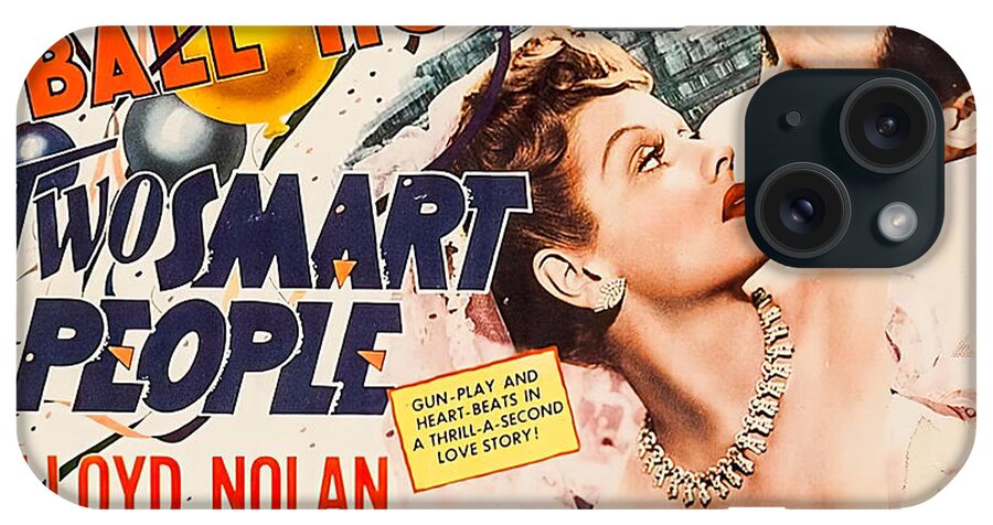 Synopsis iPhone Case featuring the mixed media ''Two Smart People'', 1946 by Movie World Posters