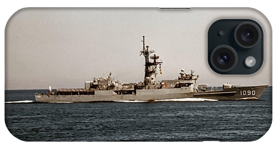 Frigate iPhone Case featuring the photograph U S S Ainsworth by Lin Grosvenor