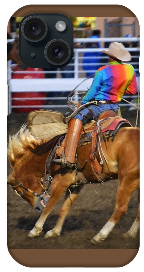 Rodeo iPhone Case featuring the photograph Uh-Oh by Alden White Ballard