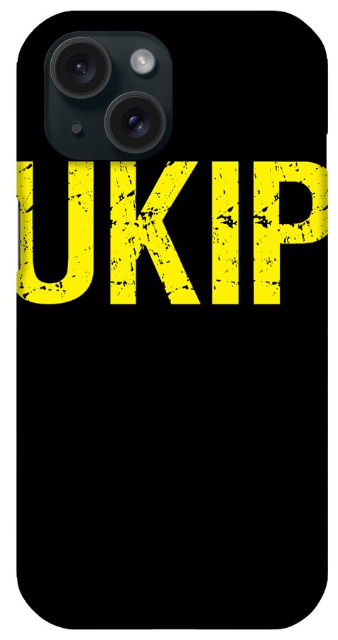 Funny iPhone Case featuring the digital art UKIP UK Independence Party by Flippin Sweet Gear