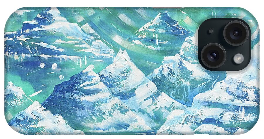 Mountains iPhone Case featuring the painting Ultimate High by Pamela Kirkham