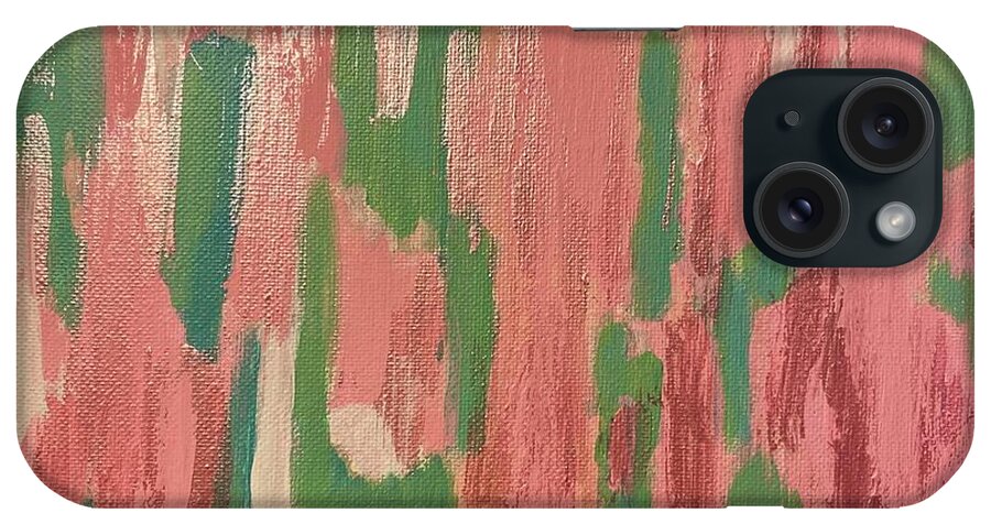 Unakite iPhone Case featuring the painting Unakite by Medge Jaspan