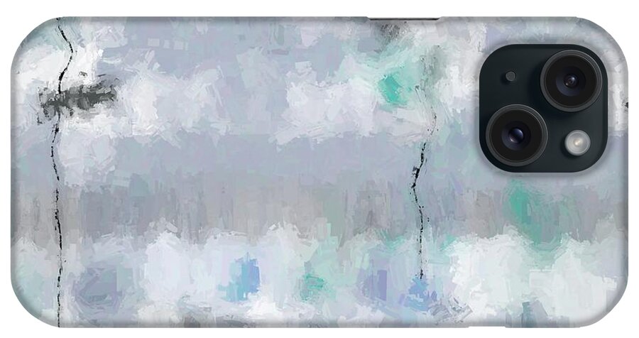 Abstract iPhone Case featuring the digital art Under the Sea by the Reef by Alison Frank