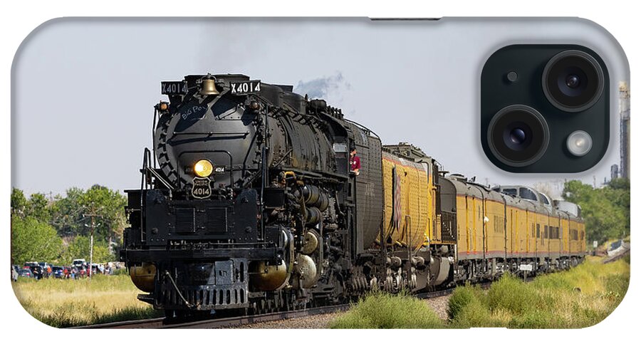 Train iPhone Case featuring the photograph Union Pacific Big Boy Leaves Town by Tony Hake
