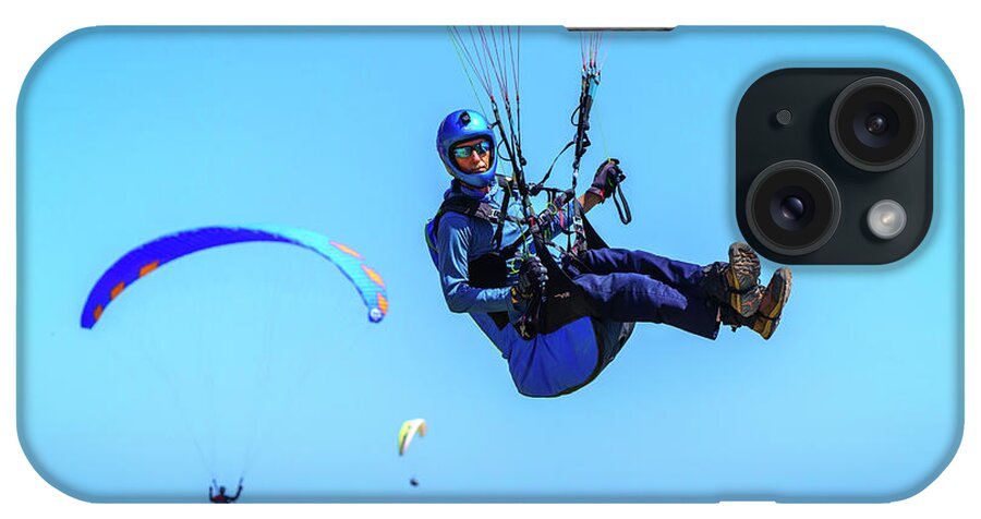 Paragliders iPhone Case featuring the photograph Up, Up and Away 17 5.29.22 by Lindsay Thomson