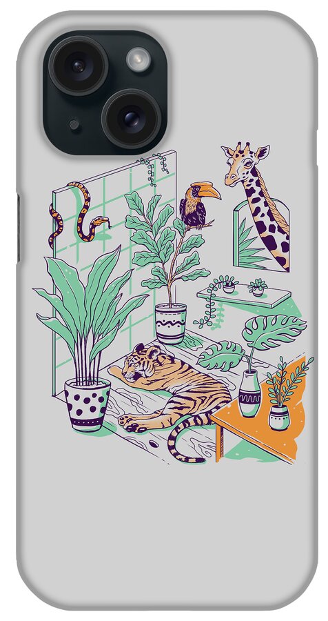 Urban iPhone Case featuring the digital art Urban Jungle by Vincent Trinidad