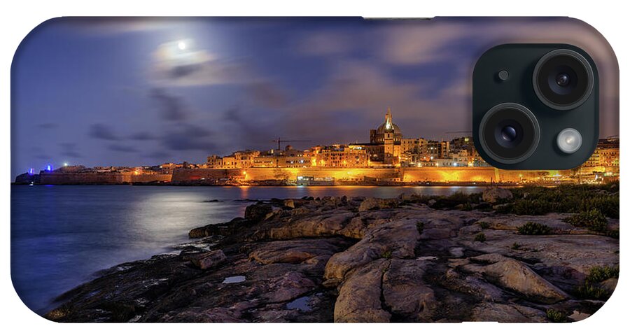Valletta iPhone Case featuring the photograph Valletta By Night From Manoel Island In Malta by Artur Bogacki