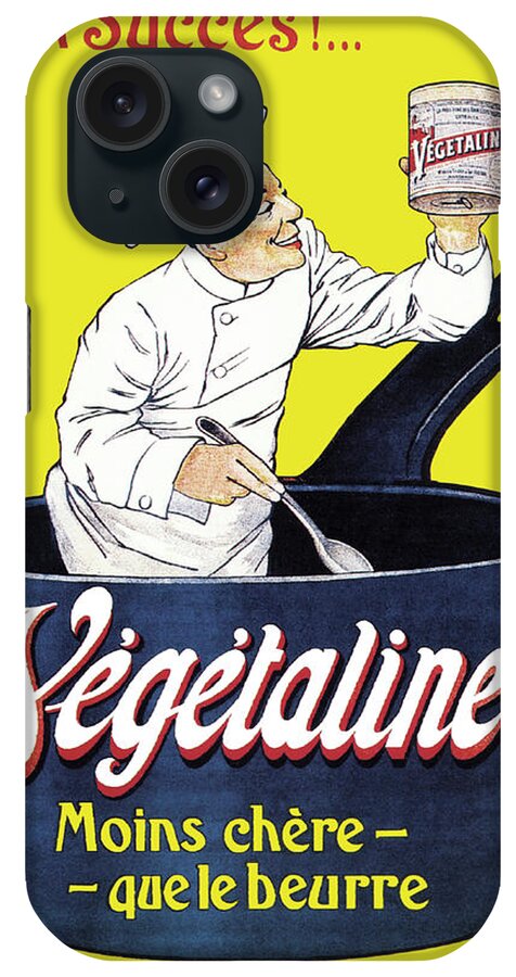 Vintage Posters iPhone Case featuring the drawing Vegetaline by Vintage Cuisine Posters