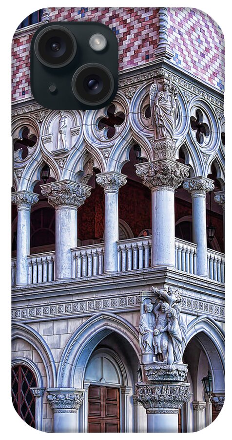 Venetian Palazzo iPhone Case featuring the photograph Venetian Palazzo architectural detail, Las Vegas by Tatiana Travelways