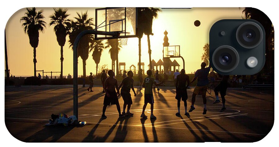 Sports iPhone Case featuring the photograph Venice Beach Basketball Dream by Chris Goldberg