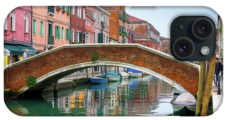 Rain iPhone Case featuring the photograph Venice Bridge by Andrew Lalchan