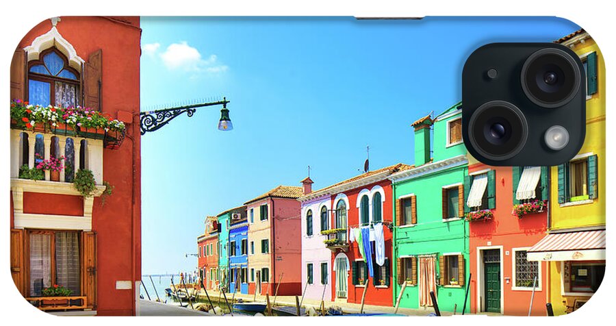 Venice iPhone Case featuring the photograph Burano Colorful Morning by Stefano Orazzini