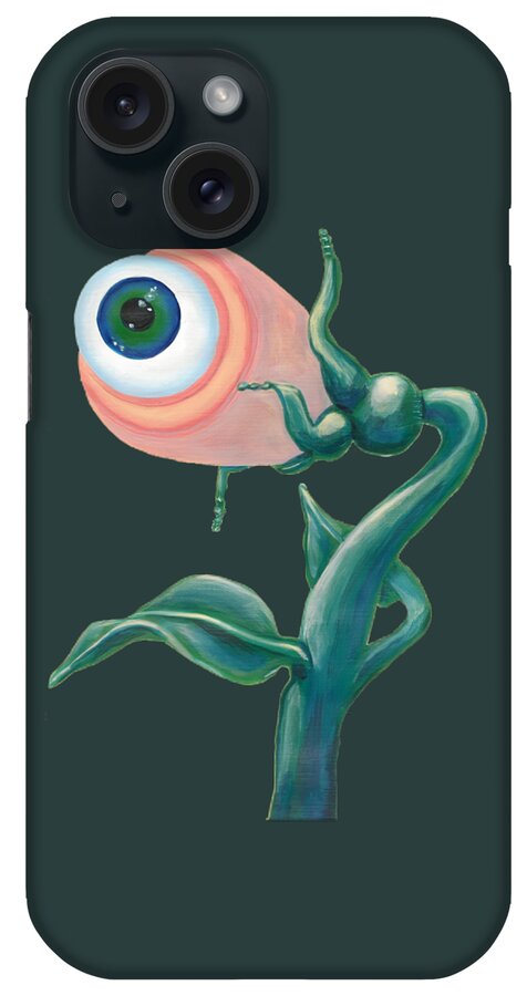 Surreal iPhone 15 Case featuring the painting Venus Eye Snap by Vicki Noble