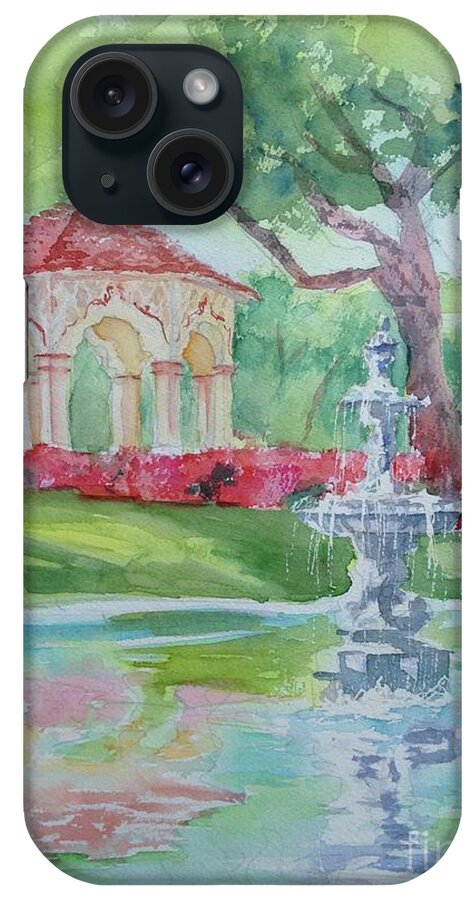 Hp iPhone Case featuring the painting Versailles Park by Liana Yarckin