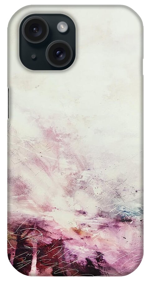 Abstract Art iPhone Case featuring the painting Vestige of a Glorious Crown by Rodney Frederickson