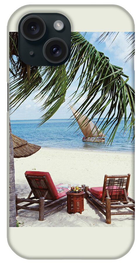 View Of A Secluded Beach In Mozambique iPhone Case