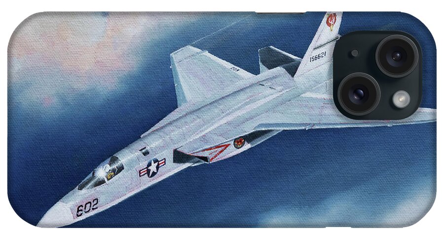 Jet iPhone Case featuring the painting Vigilante by Douglas Castleman