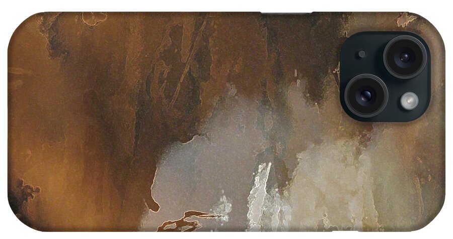 Emmett iPhone Case featuring the painting VII - Mirky Wood by John Emmett