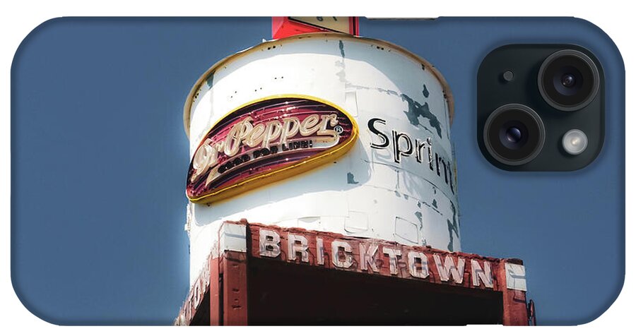 Oklahoma City iPhone Case featuring the photograph Vintage Bricktown Water Tower - Oklahoma City by Gregory Ballos