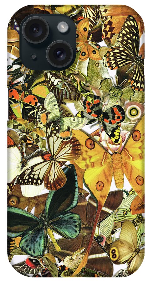 Butterfly iPhone Case featuring the painting Vintage Butterfly Art - Butterflies Galore - Sharon Cummings by Sharon Cummings