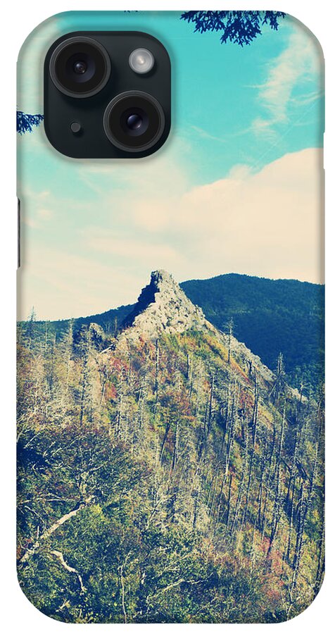 Retro iPhone Case featuring the photograph Vintage Mountains by Phil Perkins