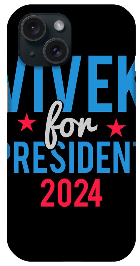 Cool iPhone Case featuring the digital art Vivek Ramaswamy for President 2024 by Flippin Sweet Gear