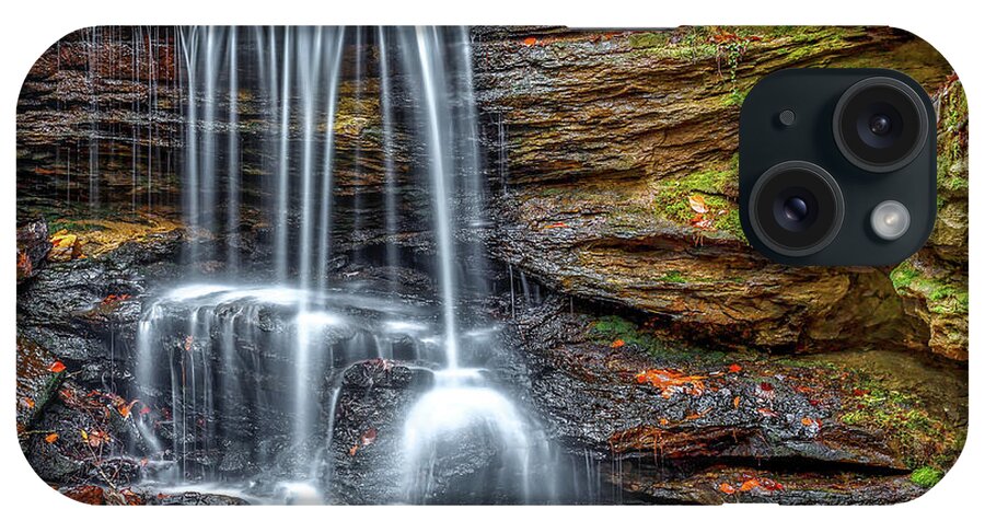 Water Falls iPhone Case featuring the photograph Upper Bell Falls III by Ed Newell