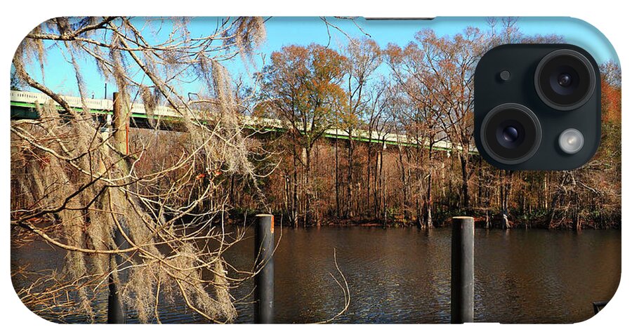 Waccamaw River iPhone Case featuring the photograph Waccamaw River Bridge at Conway, SC by Bill Swartwout