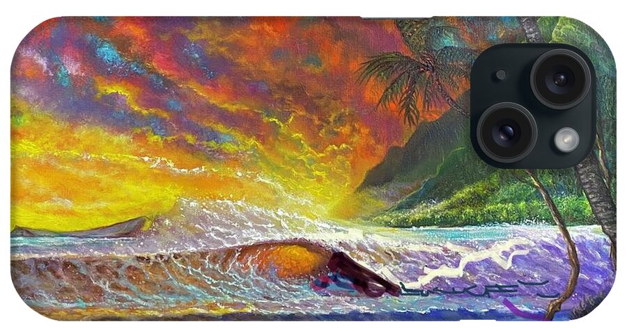 Waimanalo iPhone Case featuring the painting Waimanalo Hawaii by Leland Castro