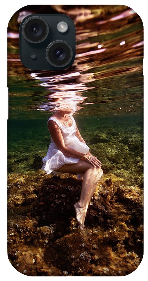 Underwater iPhone Case featuring the photograph Waiting by Gemma Silvestre