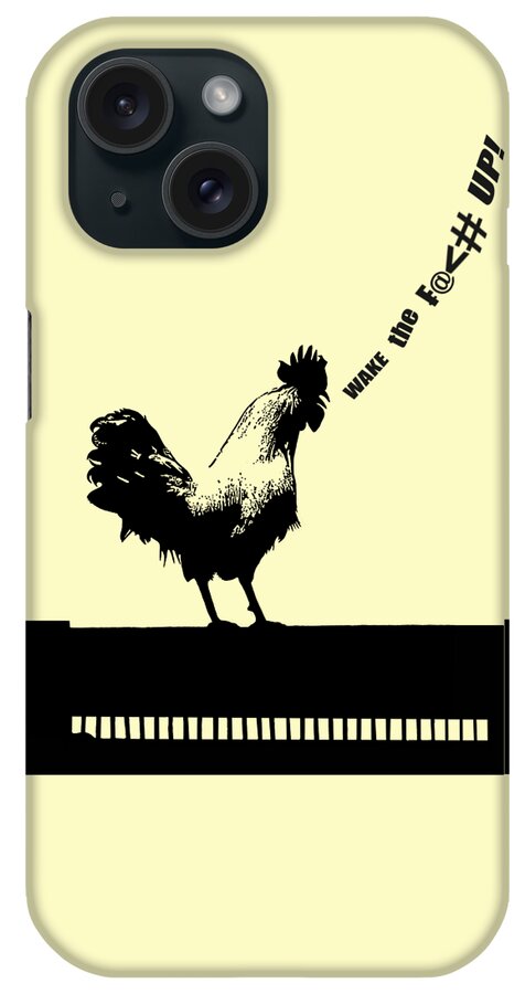 Rooster iPhone Case featuring the painting Wake Up Call by Judy Cuddehe