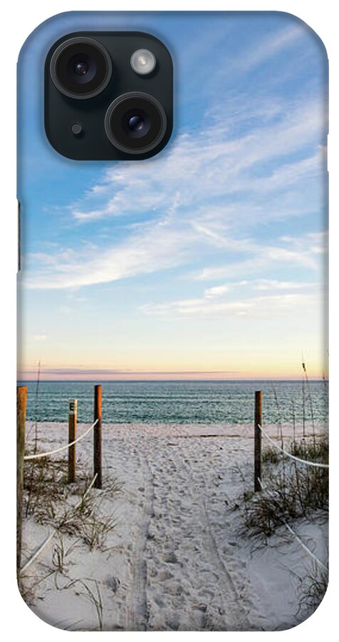 Golden Hour iPhone Case featuring the photograph Walkway to the Beach at Golden Hour by Beachtown Views