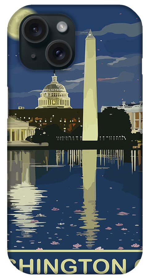 Washington Dc iPhone Case featuring the digital art Washington Evenings by Long Shot