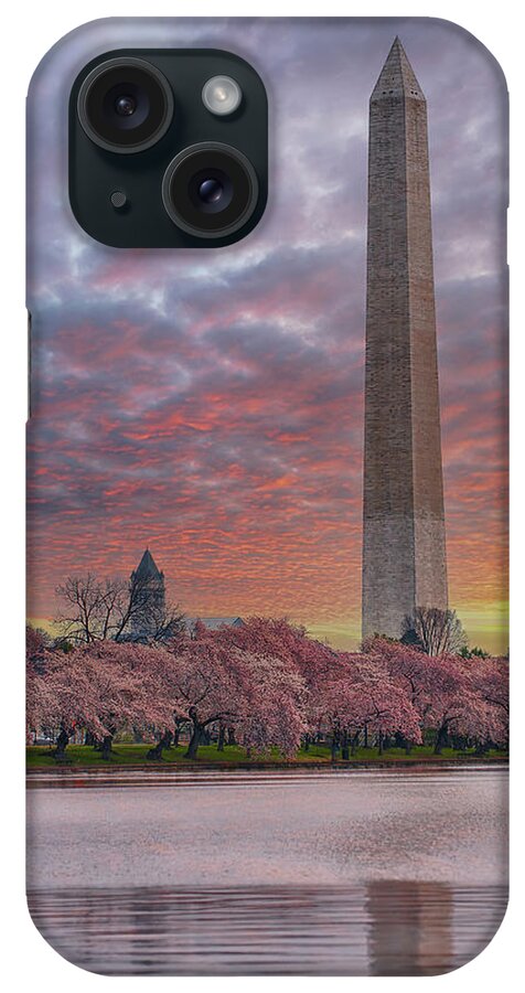 Washington Dc iPhone Case featuring the photograph Washington Monument Sunset by Sebastian Musial