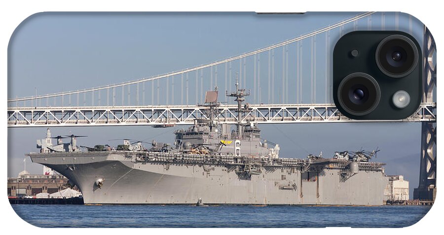 Bonhomme Richard iPhone Case featuring the photograph Wasp Class Amphibious Assault Ship USS Bonhomme Richard LHD-6 by Rick Pisio