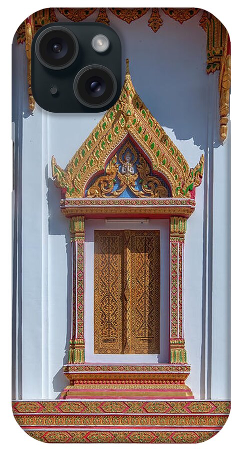 Scenic iPhone Case featuring the photograph Wat Hua Sapan Phra Ubosot Windows DTHNR0411 by Gerry Gantt